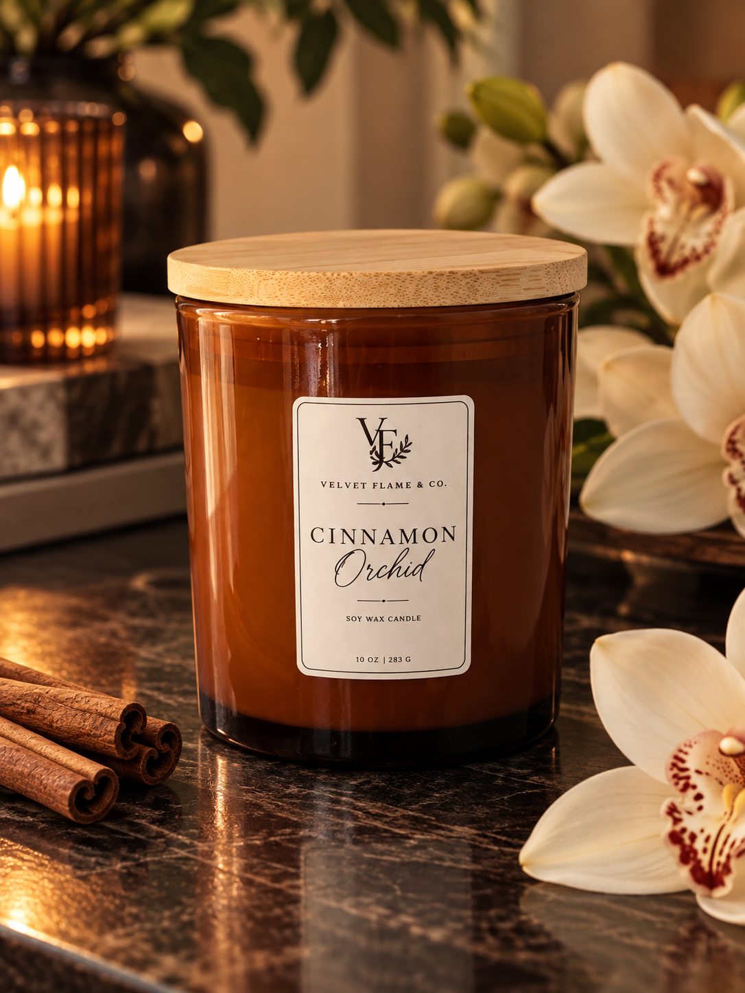Cinnamon Orchid — Soy Candle